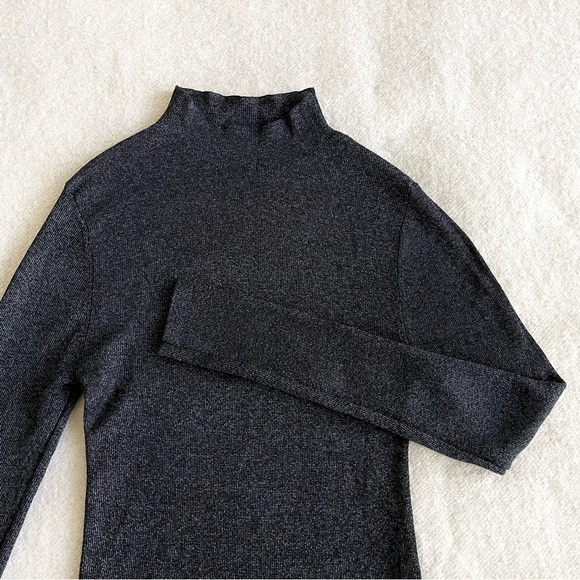 St Agni The Long Sleeve High Neck Knit Top in galaxy - Picture 6 of 11